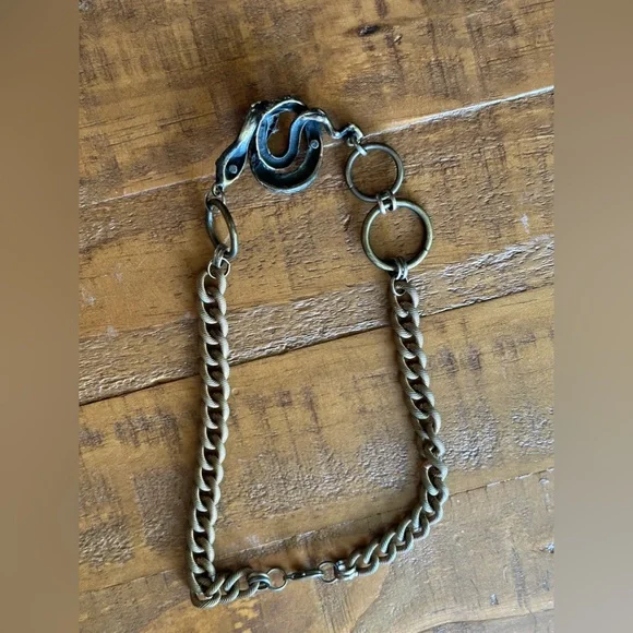 🐍 Angel Court  Snake Choker Necklace Antique Brass 17” - Picture 13 of 13